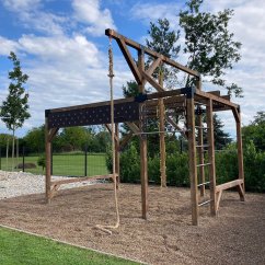 OCR Workout ihrisko s dlhým pegboardom (CLIMBER - 3x4m)