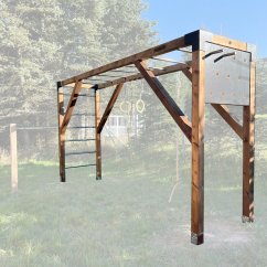 Rodinné workout hřiště s pegboardem (MINI - 1x4m)