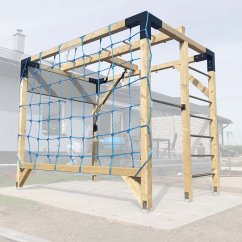 Rodinné workout hřiště s provazovou sítí a pegboardem (MID - 2x3m)