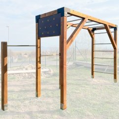 Rodinné workout hřiště se dvěma hrazdami (MINI - 1x3m)