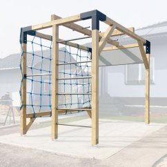 Rodinné workout hřiště s provazovou sítí a pegboardem (MID - 2x3m)