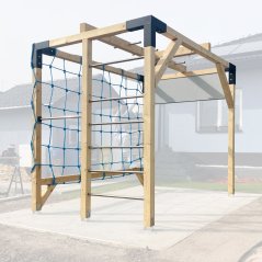 Rodinné workout hřiště s provazovou sítí a pegboardem (MID - 2x3m)
