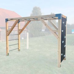 Detské ihrisko s lezeckou stenou (MINI - 1x3m)