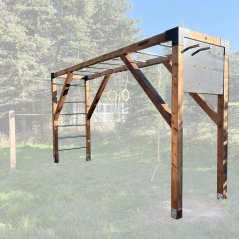 Rodinné workout hřiště s pegboardem (MINI - 1x4m)