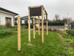 Rodinné workout hřiště se dvěma hrazdami (MINI - 1x3m)