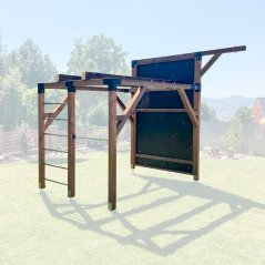 Workoutové hřiště se zvýšenou lezeckou stěnou a šplhem (MID - 2x3m)