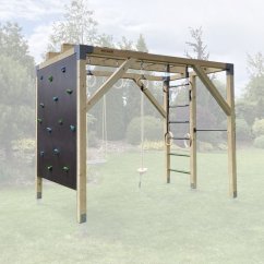 Detské ihrisko s lezeckou stenou (MID - 2x3m)