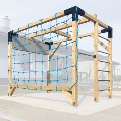 Rodinné workout hřiště s provazovou sítí a pegboardem (MID - 2x3m)